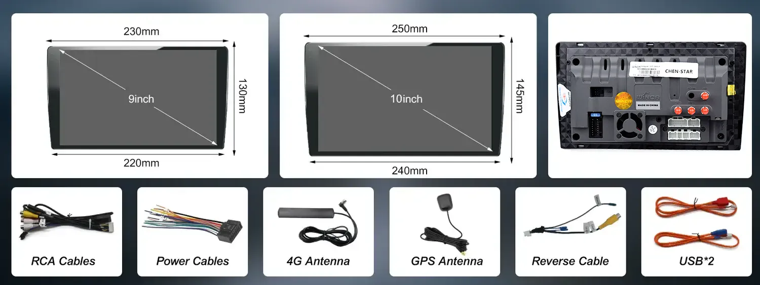 Winca S400 910 Inch Octa Core Car Stereo Player 4G