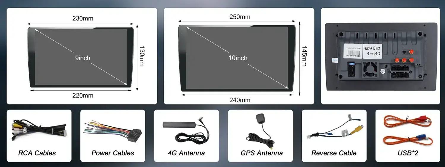 Winca S500 Universal SPD 8 Core 4G Blu-Ray Touch Screen 9/10 inch