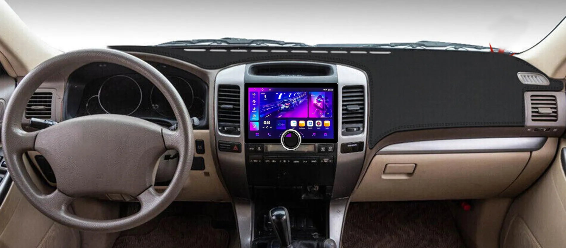 RockBox-10.33-11.33-Diamond-Design-Single-Knobs-Car-Stereo-Screen