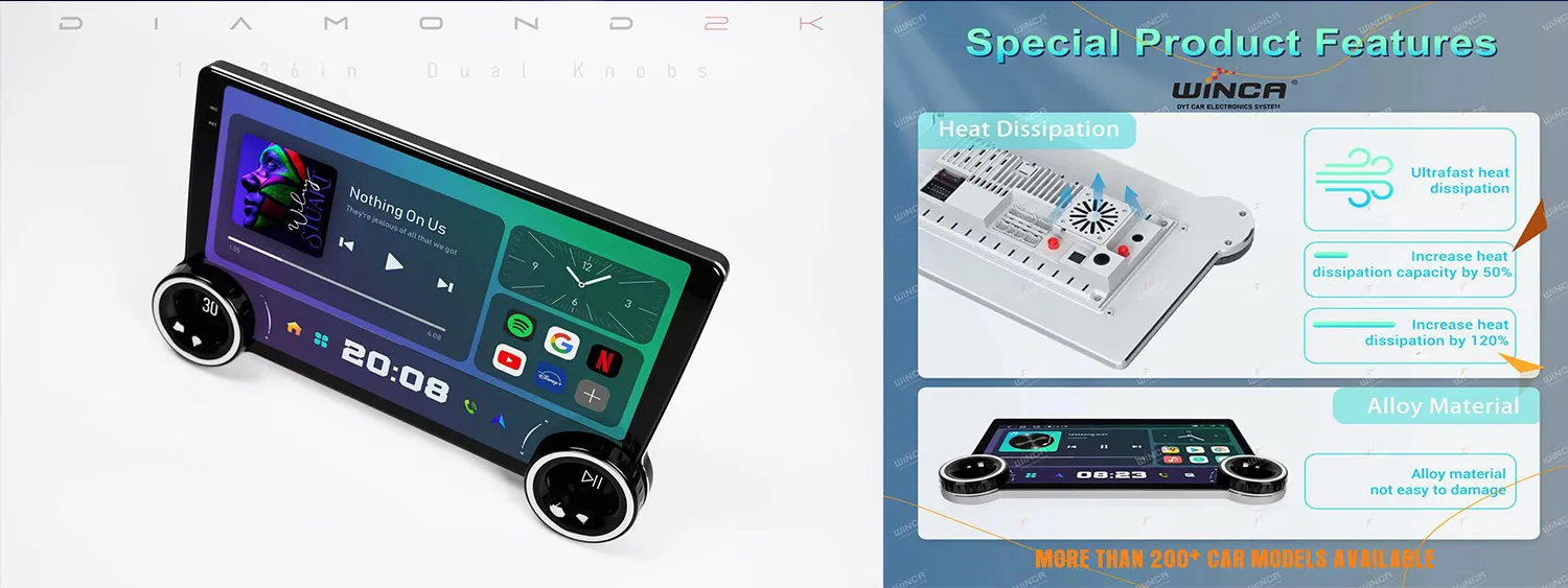 Diamond 2K Dual Knobs X97 Car Stereo Screen 9.7inch