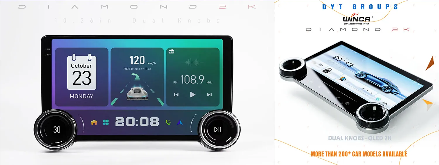 Diamond 2K Dual Knobs X97 Car Stereo Screen 9.7inch