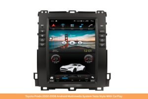 Toyota Prado 2002-2008 Android Multimedia System Tesla Style With CarPlay
