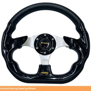 MOMO D-Shape Universal Racing Steering Wheel 5324BK