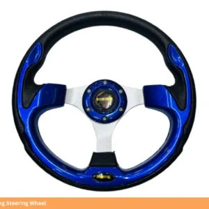 MOMO Style Racing Steering Wheel Blue & Black 5316BL