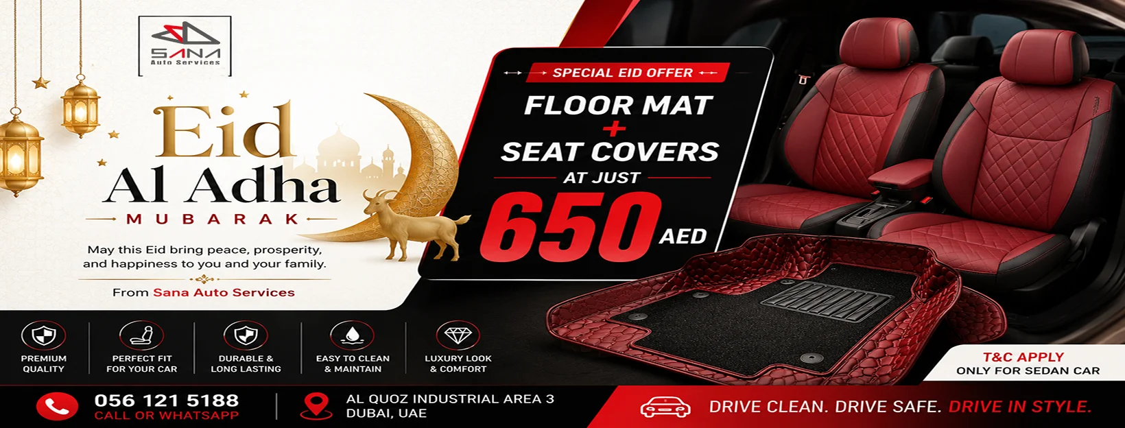 Sana Auto Services Floor mat & Seat Covers