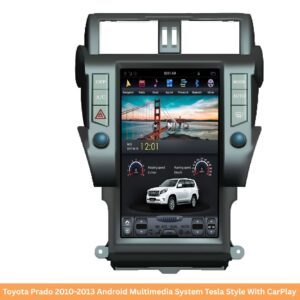 Toyota Prado 2010-2013 Android Multimedia System Tesla Style With CarPlay