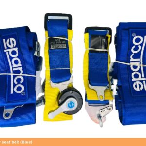 Sparco racing car seat belt (Blue)