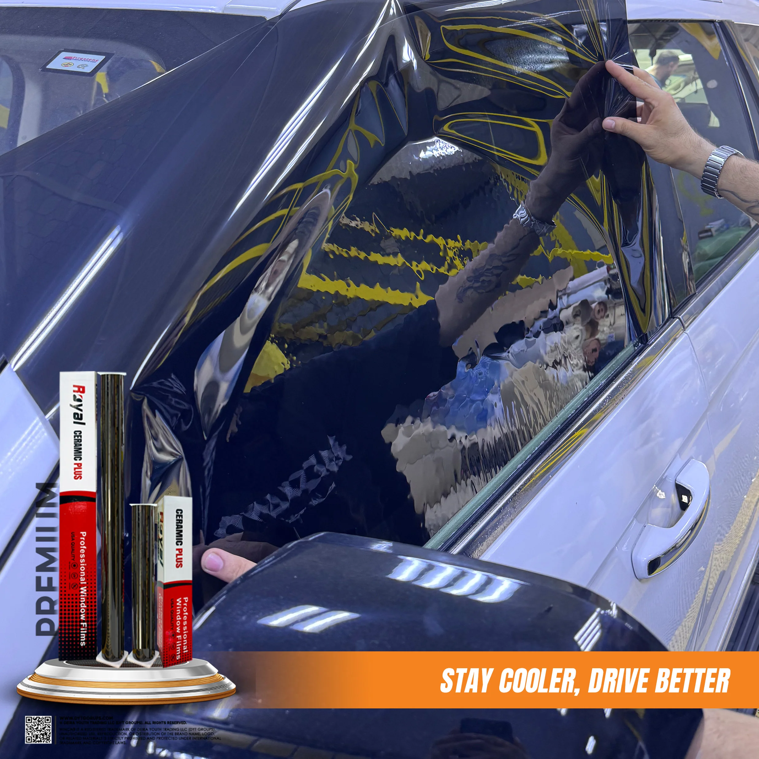 Royal Nano Ceramic L.Black Window Tint VLT 50% 100CM