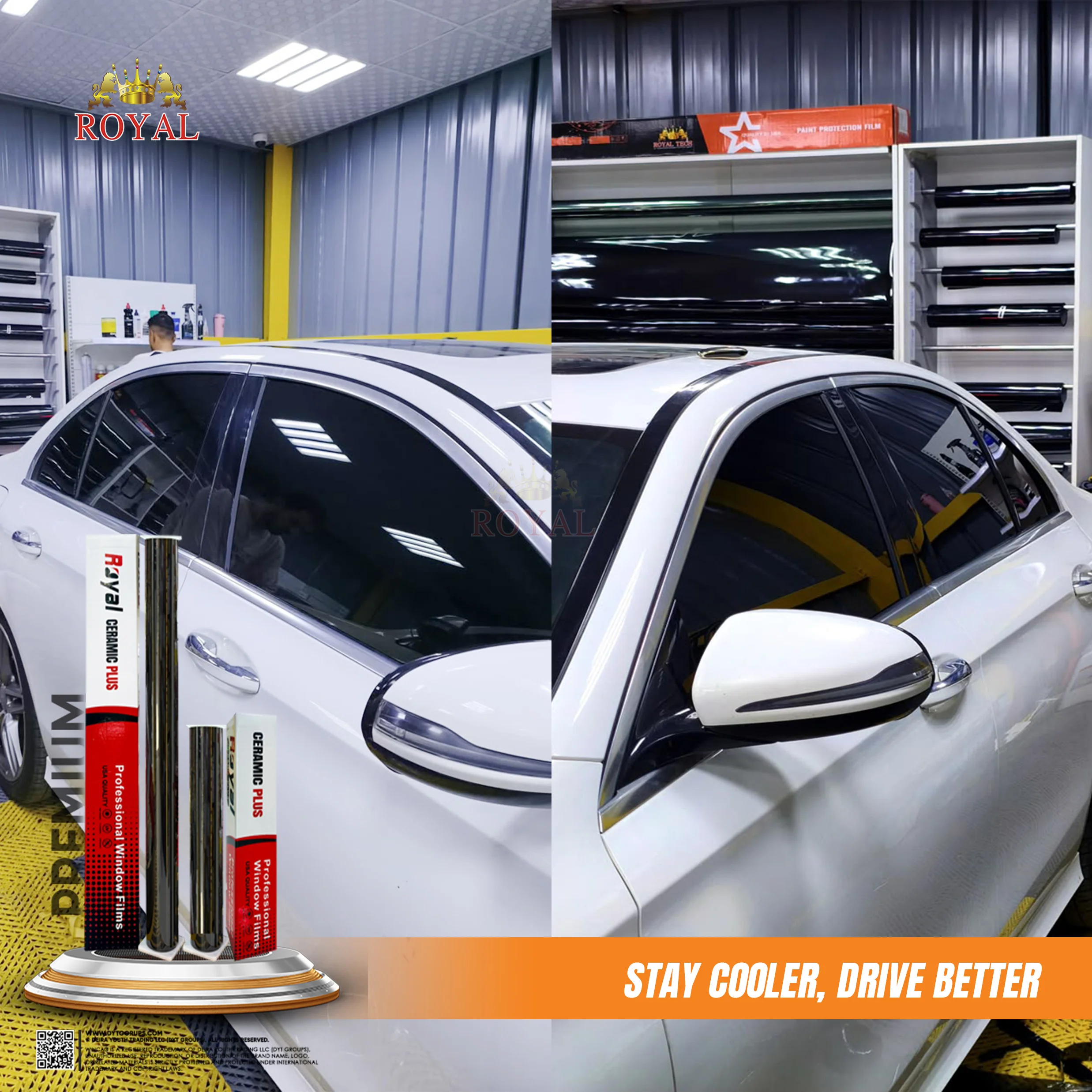 Royal Nano Ceramic L.Black Window Tint VLT 70% 100CM